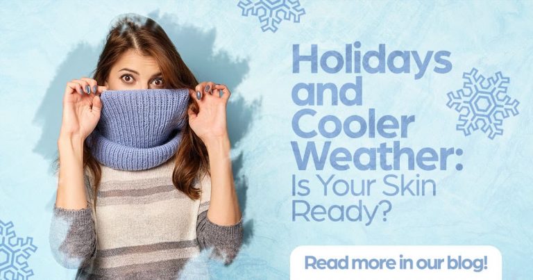 Holidays and cooler weather, woman with turtle neck pulled up over her mouth, winter skin care, dermatology