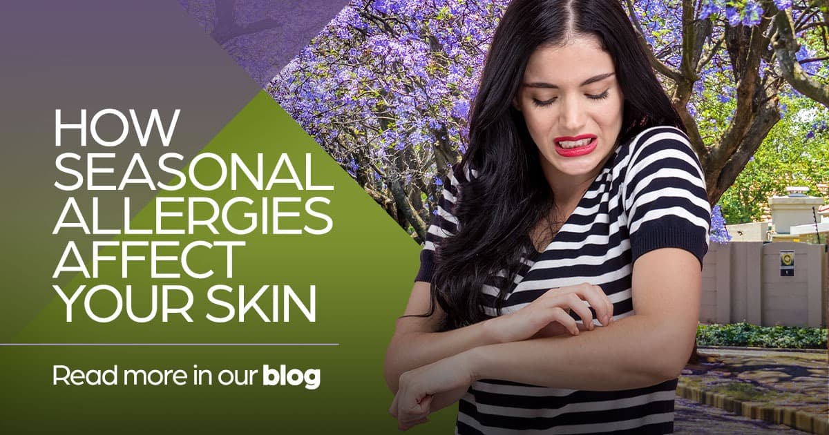 How seasonal allergies affect your skin